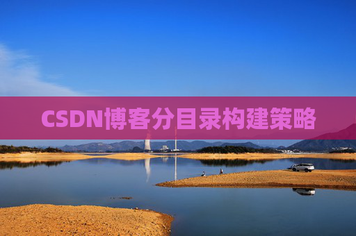 CSDN博客分目录构建策略
